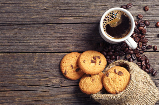 Mistura de sabor: cookie de café com cacau